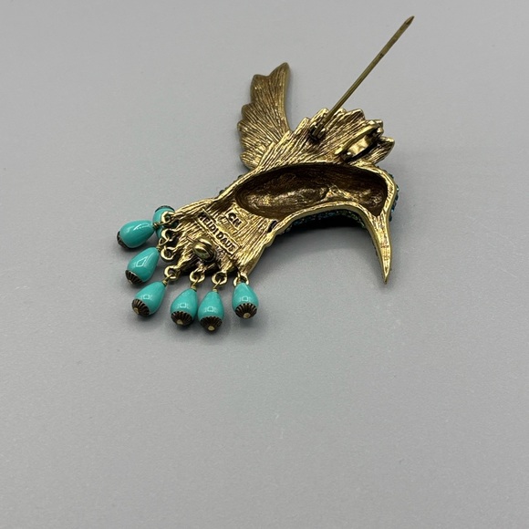 Heidi Daus Sincere Joy Hummingbird Brooch / Pendant JP436 - Picture 8 of 9